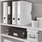 LEITZ Iratrendező, 82 mm, A4, PP, LEITZ "180 Active Wow", fehér