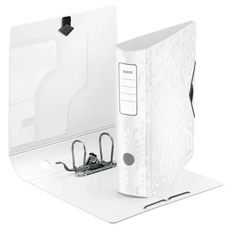 LEITZ Iratrendező, 82 mm, A4, PP, LEITZ "180 Active Wow", fehér