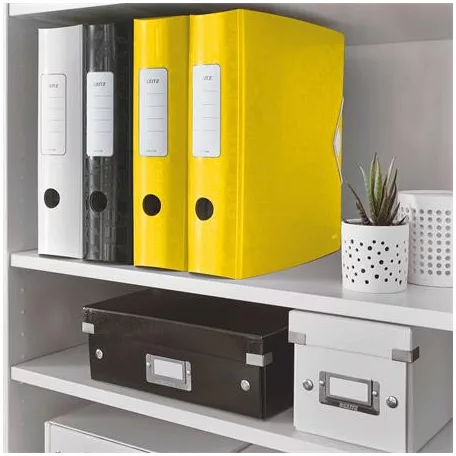 LEITZ Iratrendező, 82 mm, A4, PP, LEITZ "180 Active Wow", sárga