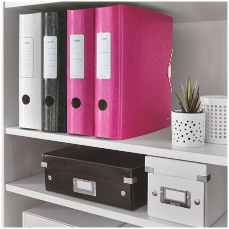 LEITZ Iratrendező, 82 mm, A4, PP, LEITZ "180 Active Wow", rózsaszín