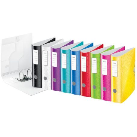 LEITZ Iratrendező, 82 mm, A4, PP, LEITZ "180 Active Wow", piros