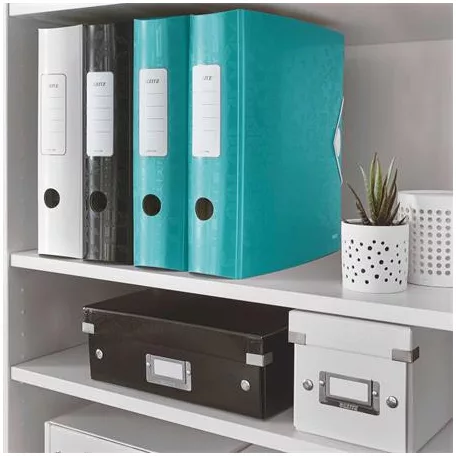 LEITZ Iratrendező, 82 mm, A4, PP, LEITZ "180 Active Wow", jégkék