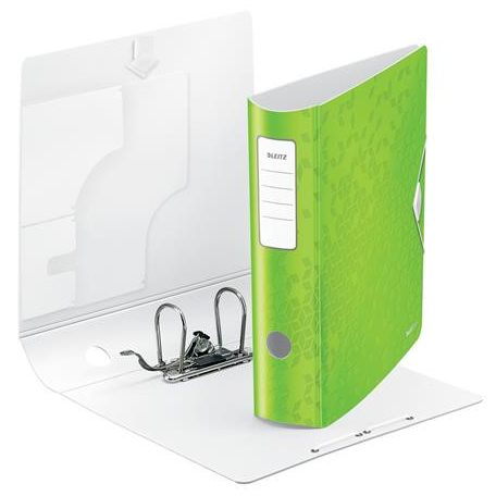 LEITZ Iratrendező, 82 mm, A4, PP, LEITZ "180 Active Wow", zöld