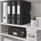 LEITZ Iratrendező, 82 mm, A4, PP, LEITZ "180 Active Wow", fekete