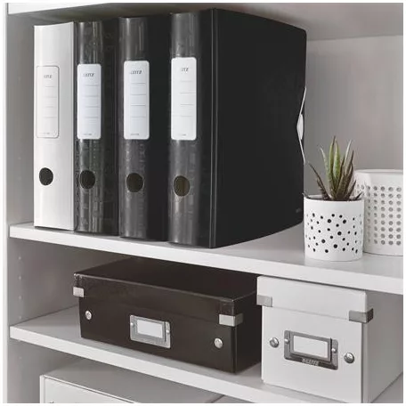 LEITZ Iratrendező, 82 mm, A4, PP, LEITZ "180 Active Wow", fekete