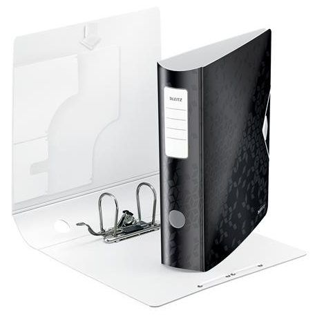 LEITZ Iratrendező, 82 mm, A4, PP, LEITZ "180 Active Wow", fekete