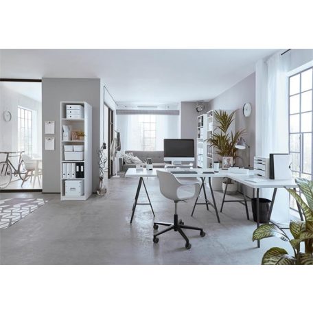 LEITZ Iratrendező, 82 mm, A4, PP, LEITZ "180 Active Wow", fekete