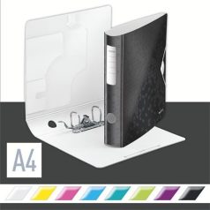   LEITZ Iratrendező, 65 mm, A4, PP, LEITZ "180 Active Wow", fekete