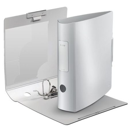 LEITZ Iratrendező, 82 mm, A4, PP, LEITZ "180 Active Style", kristályfehér