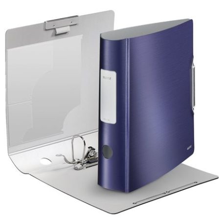 LEITZ Iratrendező, 82 mm, A4, PP, LEITZ "180 Active Style", titánkék