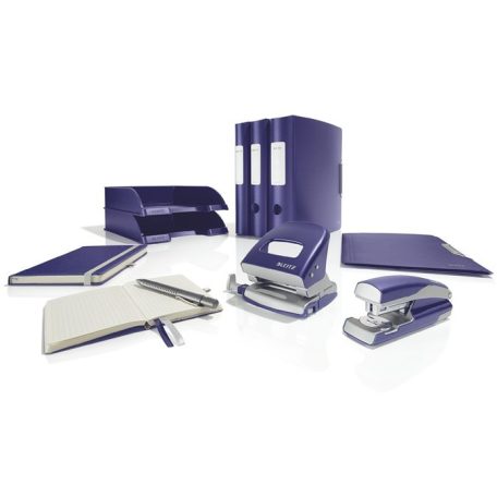 LEITZ Iratrendező, 82 mm, A4, PP, LEITZ "180 Active Style", titánkék