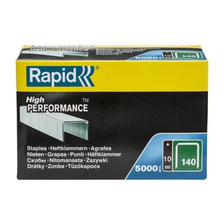RAPID Tűzőkapocs, 140/10, horganyzott, RAPID "5M"