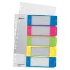 LEITZ Regiszter, műanyag, A4 Maxi, 1-5, LEITZ "Wow"