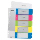 LEITZ Regiszter, műanyag, A4 Maxi, 1-5, LEITZ "Wow"