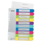 LEITZ Regiszter, műanyag, A4 Maxi, 1-10, LEITZ "Wow"