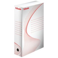   ESSELTE Archiválódoboz, A4, 80 mm, karton, ESSELTE "Standard", fehér