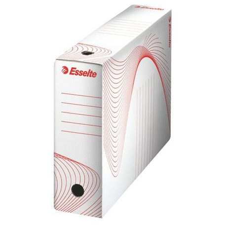 ESSELTE Archiválódoboz, A4, 80 mm, karton, ESSELTE "Standard", fehér