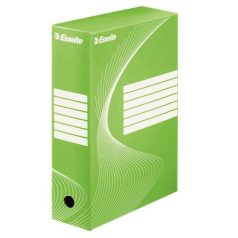   ESSELTE Archiválódoboz, A4, 100 mm, karton, ESSELTE "Boxycolor", zöld