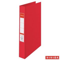   ESSELTE Gyűrűs könyv, 2 gyűrű, 42 mm, A4, PP, ESSELTE "Standard", Vivida piros