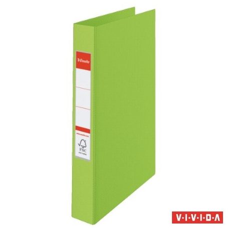 ESSELTE Gyűrűs könyv, 2 gyűrű, 42 mm, A4, PP, ESSELTE "Standard", Vivida zöld