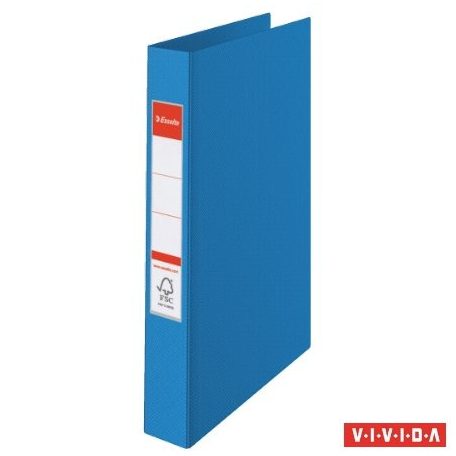 ESSELTE Gyűrűs könyv, 4 gyűrű, 42 mm, A4, PP, ESSELTE "Standard", Vivida kék