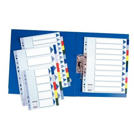 ESSELTE Regiszter, műanyag, A4, 6 részes, ESSELTE