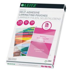   LEITZ Meleglamináló fólia, 125 mikron, A4, fényes, LEITZ "Standard"