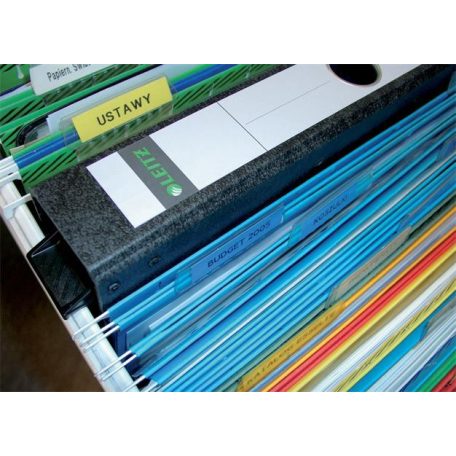 LEITZ Iratrendező, 50 mm, A4, karton, függőmappákhoz, LEITZ, fekete