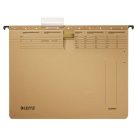 LEITZ Függőmappa, gyorsfűzős, karton, A4, LEITZ "Alpha", natúr