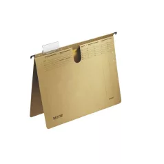   LEITZ Függőmappa, gyorsfűzős, karton, A4, LEITZ "Alpha", natúr