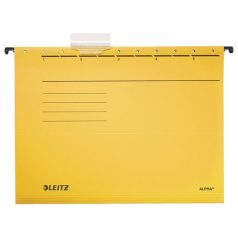   LEITZ Függőmappa, karton, A4, LEITZ "Alpha Standard", sárga