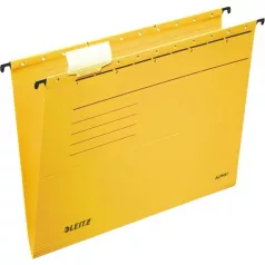   LEITZ Függőmappa, karton, A4, LEITZ "Alpha Standard", sárga