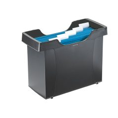   LEITZ Függőmappa tároló, műanyag, 5 db függőmappával, LEITZ "Plus", fekete