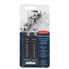   DERWENT Grafitbél szett, 0,5 mm, HB, 2B, DERWENT "Precision"