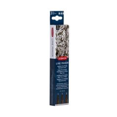   DERWENT Tűfilc szett, 0,1/ 0,3/0,5 mm, DERWENT "Line Marker", fekete
