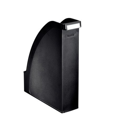 LEITZ Iratpapucs, műanyag, 70 mm, LEITZ "Plus", fekete