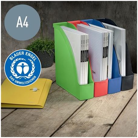 LEITZ Iratpapucs, műanyag, 78 mm, LEITZ "Recycle", piros