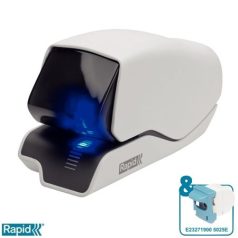   RAPID Tűzőgép, elektromos, 25 lap, lapos tűzés, RAPID "5025e Supreme", fehér