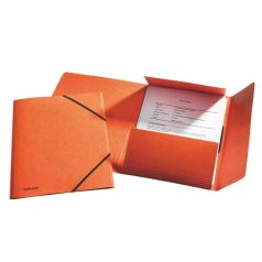   ESSELTE Gumis mappa, 15 mm, prespán, A4, ESSELTE "Rainbow", narancssárga