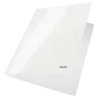 LEITZ Gyorsfűző, laminált karton, A4, LEITZ "Wow", fehér
