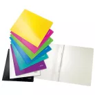 LEITZ Gyorsfűző, laminált karton, A4, LEITZ "Wow", fehér
