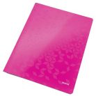 LEITZ Gyorsfűző, laminált karton, A4, LEITZ "Wow", rózsaszín