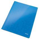 LEITZ Gyorsfűző, laminált karton, A4, LEITZ "Wow", kék