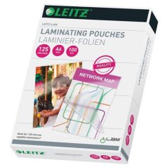  LEITZ Meleglamináló fólia, 125 mikron, A6, fényes, LEITZ "iLam"