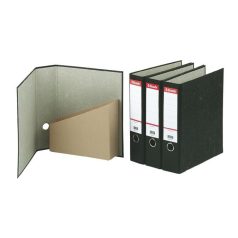   ESSELTE Iratrendező és iratpapucs egyben, 75 mm, A4, karton, márványos, ESSELTE, fekete