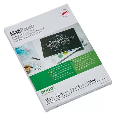 GBC Meleglamináló fólia, 75 mikron, A4, matt, GBC