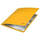LEITZ Gyorsfűző, A4, karton, LEITZ "Recycle", sárga