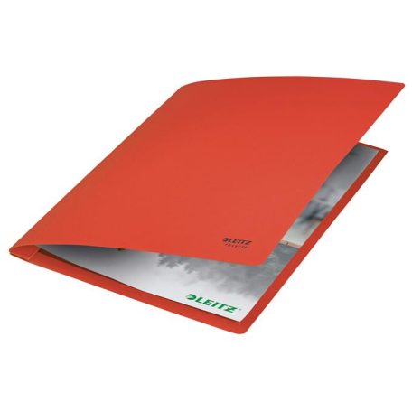 LEITZ Gyorsfűző, A4, karton, LEITZ "Recycle", piros