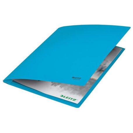 LEITZ Gyorsfűző, A4, karton, LEITZ "Recycle", kék