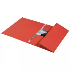   LEITZ Pólyás dosszié, karton, A4, LEITZ "Recycle", piros